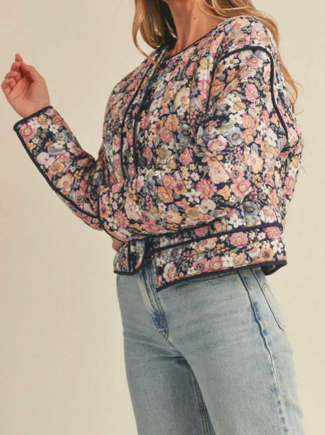 Linda Quilted Floral Jacket