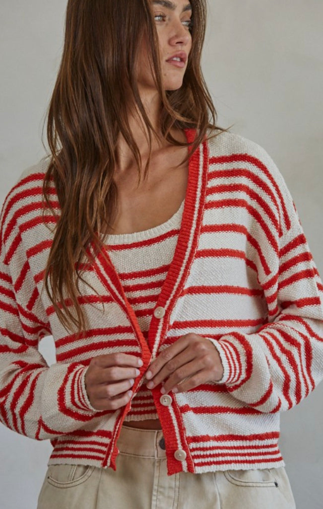 Alder Striped Cardigan