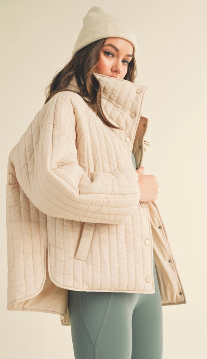 Kim Cream Quilted Jacket
