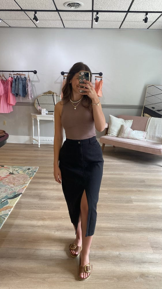 Scarlett Black Denim Skirt