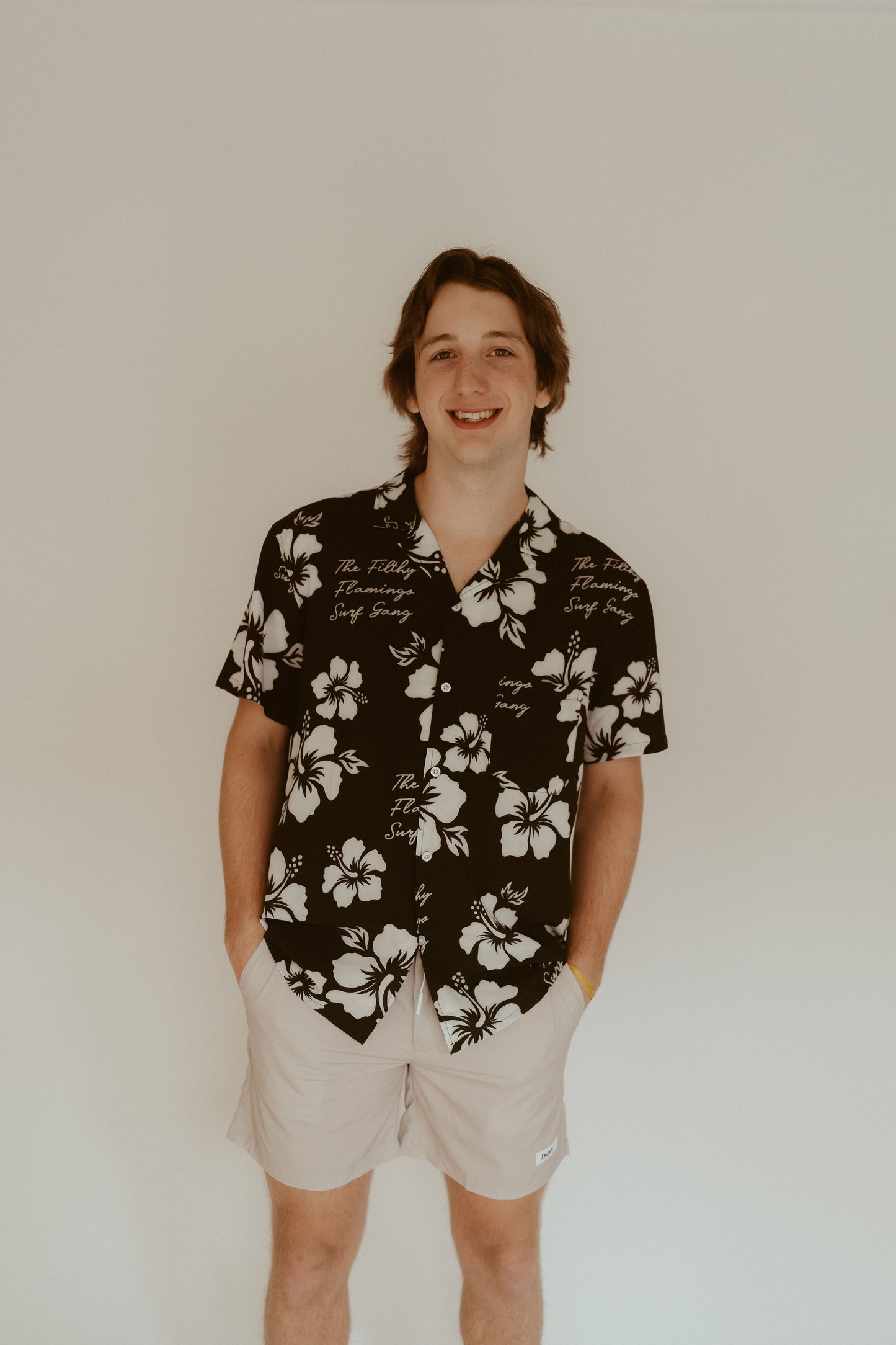 Hibiscus Buttonup Shirt - Lightweight Stretch