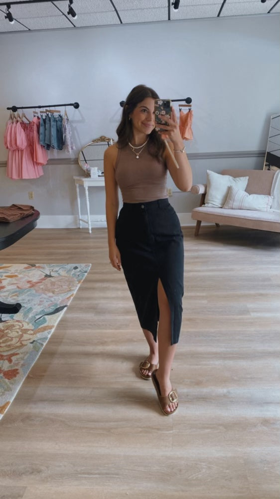 Scarlett Black Denim Skirt
