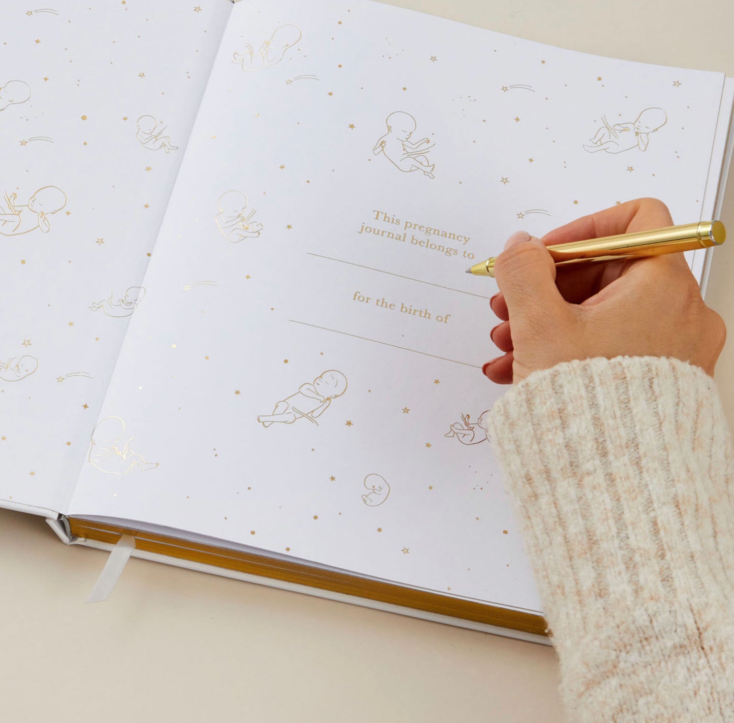 My Pregnancy Journal - Safari with Gilded Edges