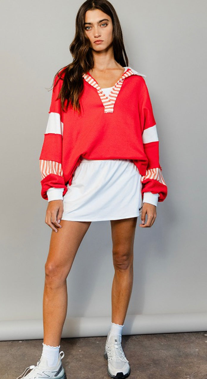 Candy Cane Kisses Top