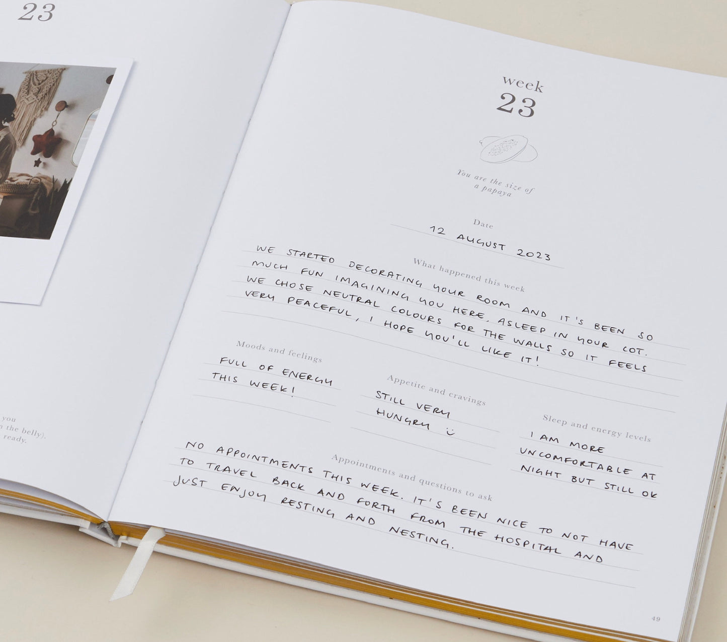 My Pregnancy Journal - Safari with Gilded Edges