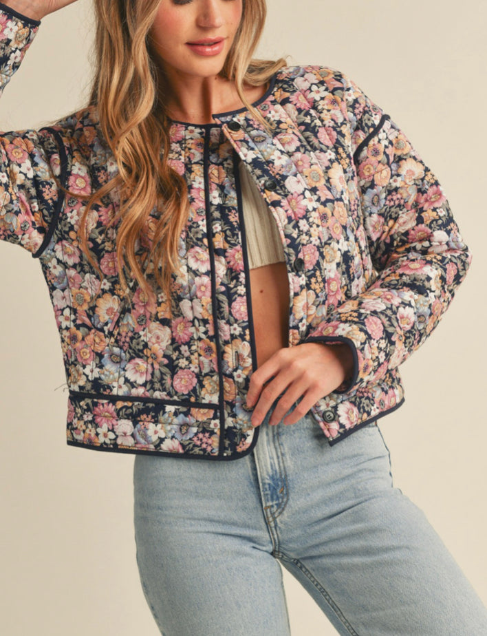Linda Quilted Floral Jacket