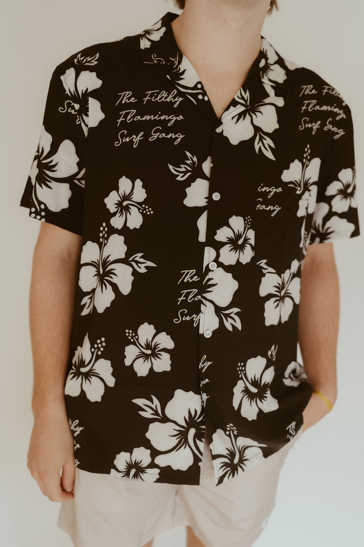Hibiscus Buttonup Shirt - Lightweight Stretch