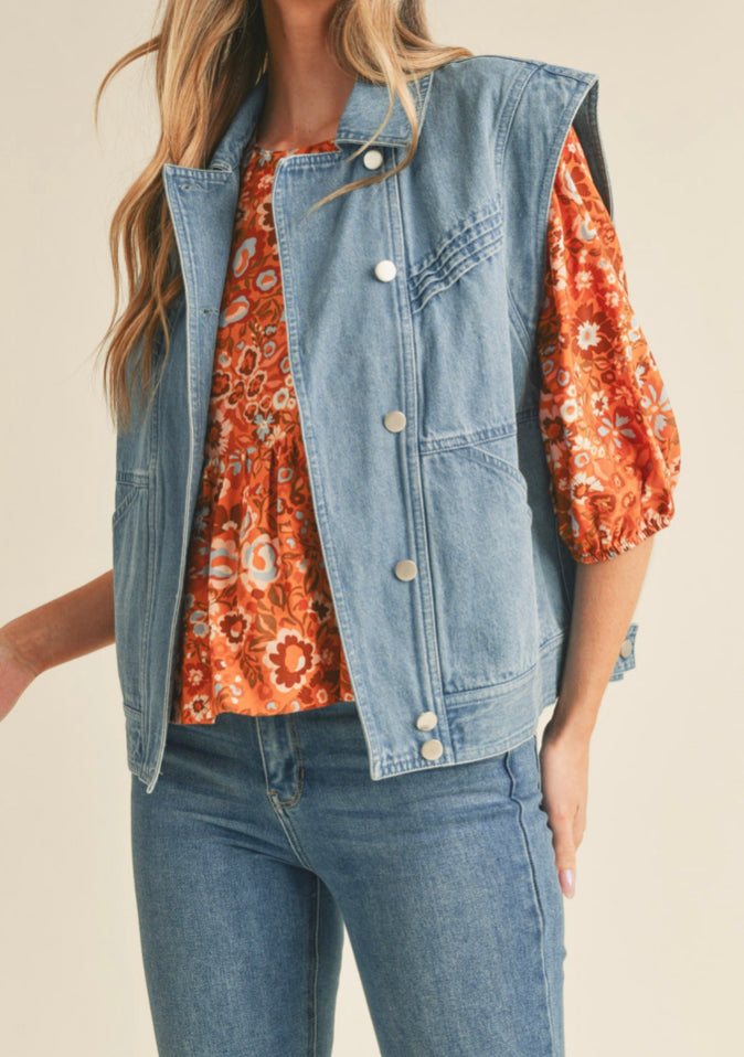 Haley Denim Vest