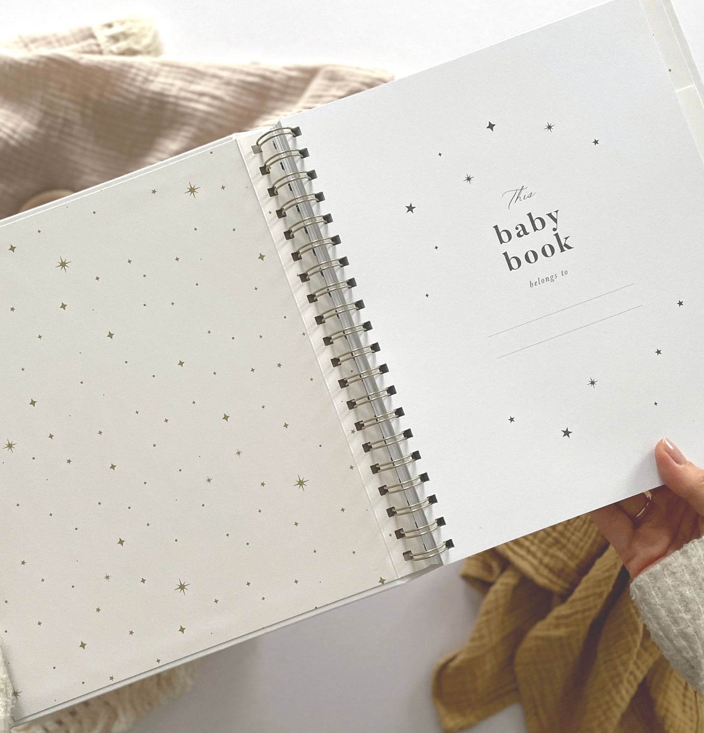 My Baby Book - Baby Memory Book - White