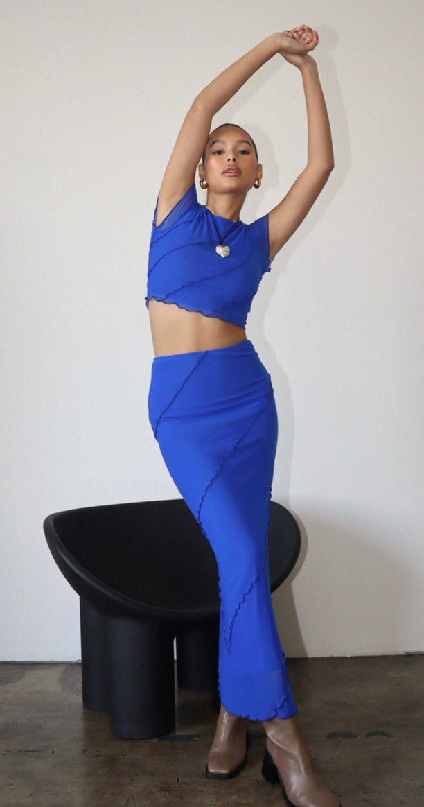 Royal Blue Skirt