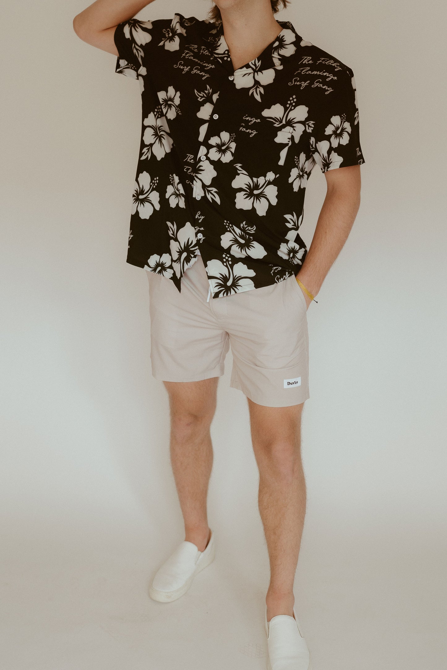 Hibiscus Buttonup Shirt - Lightweight Stretch