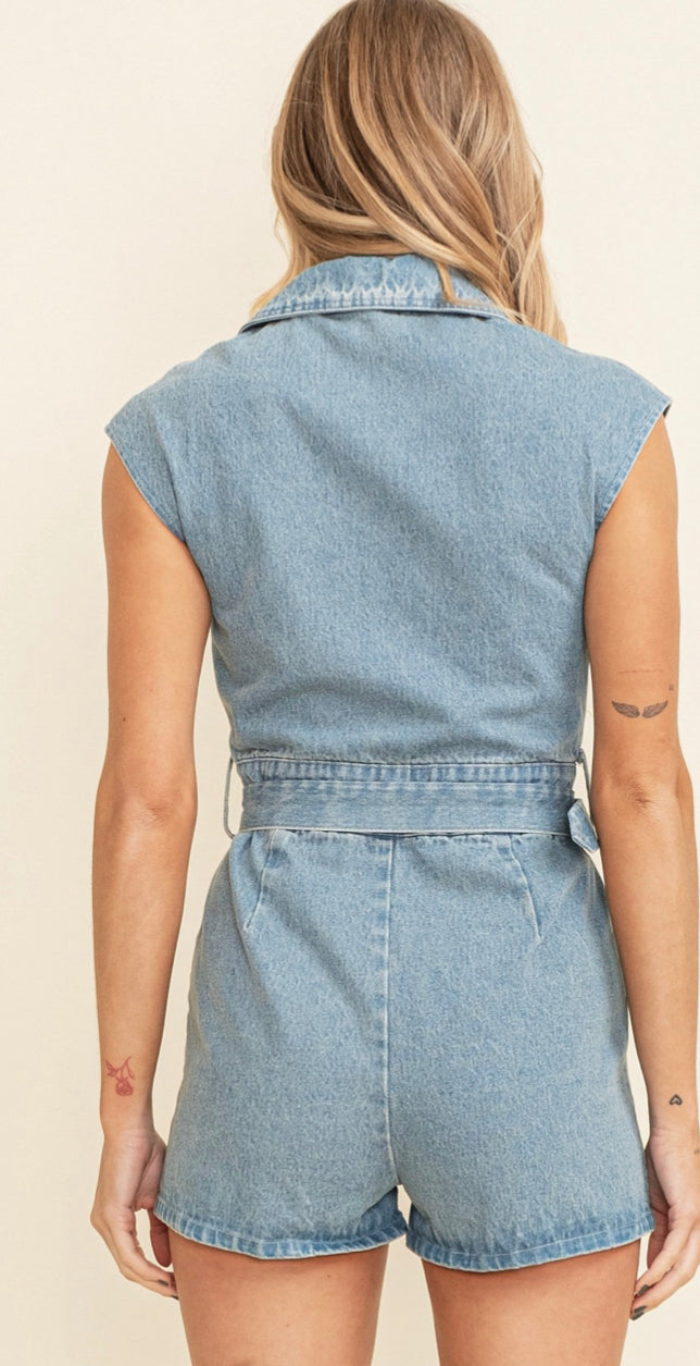 Denim Era Romper