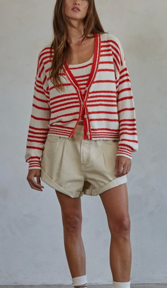 Alder Striped Cardigan