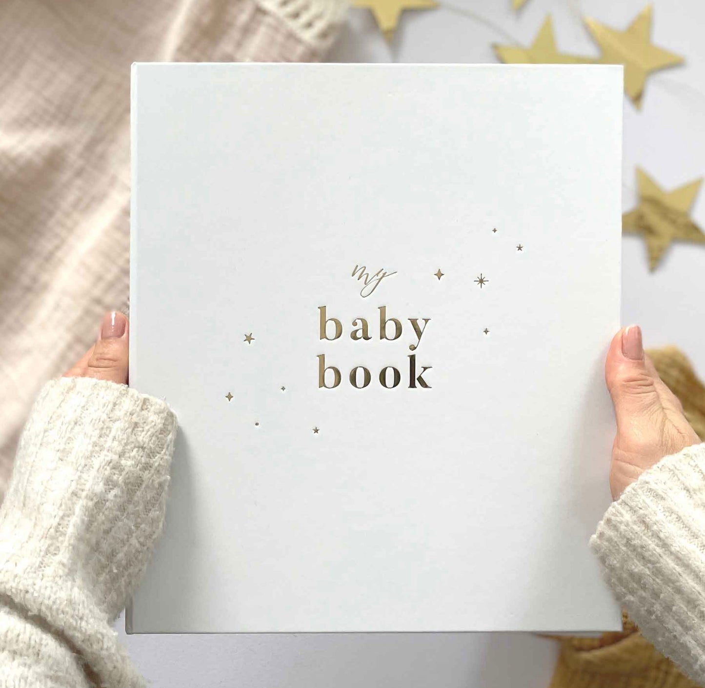 My Baby Book - Baby Memory Book - White