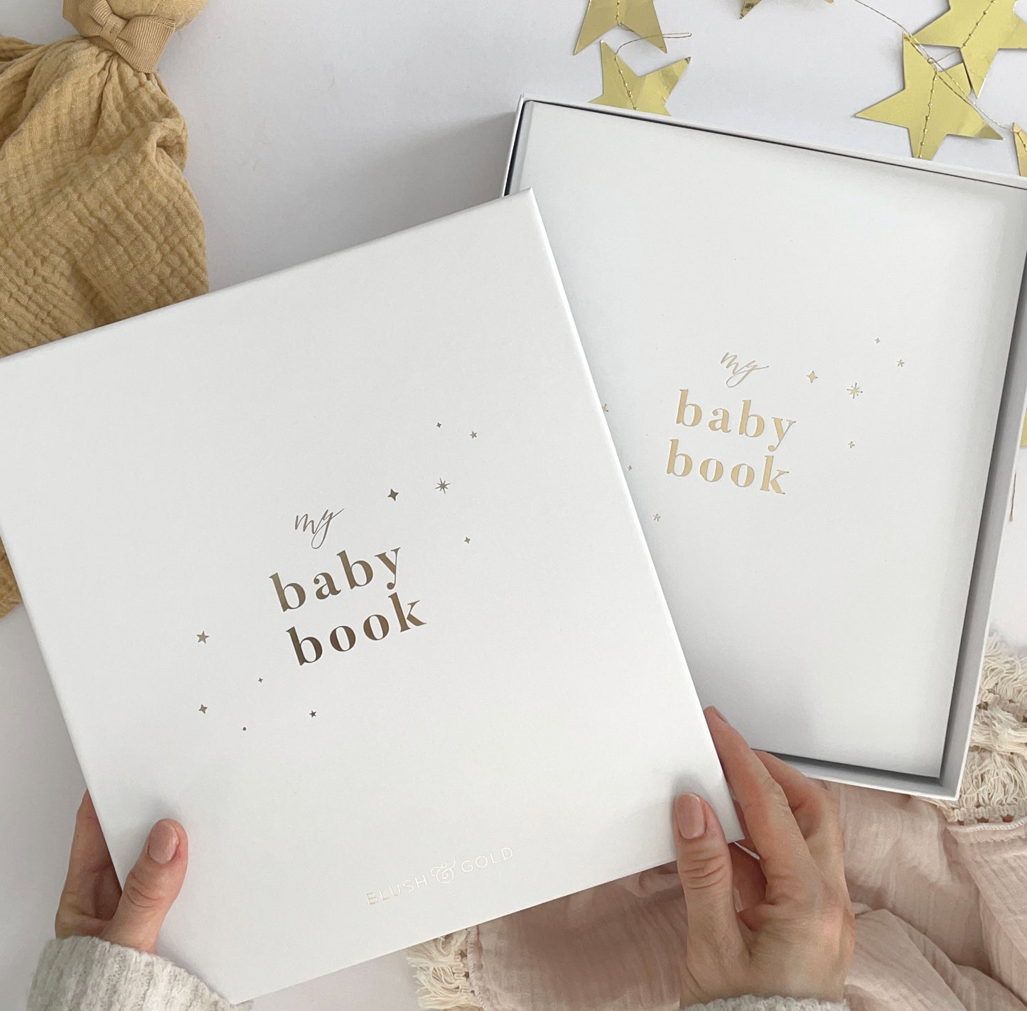 My Baby Book - Baby Memory Book - White