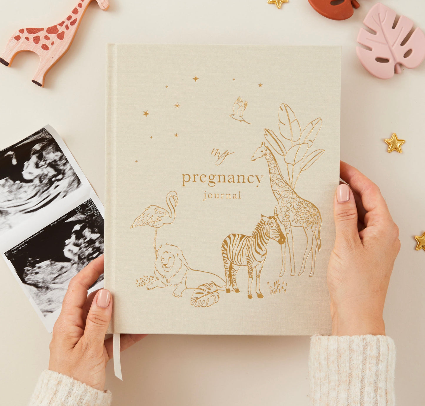 My Pregnancy Journal - Safari with Gilded Edges