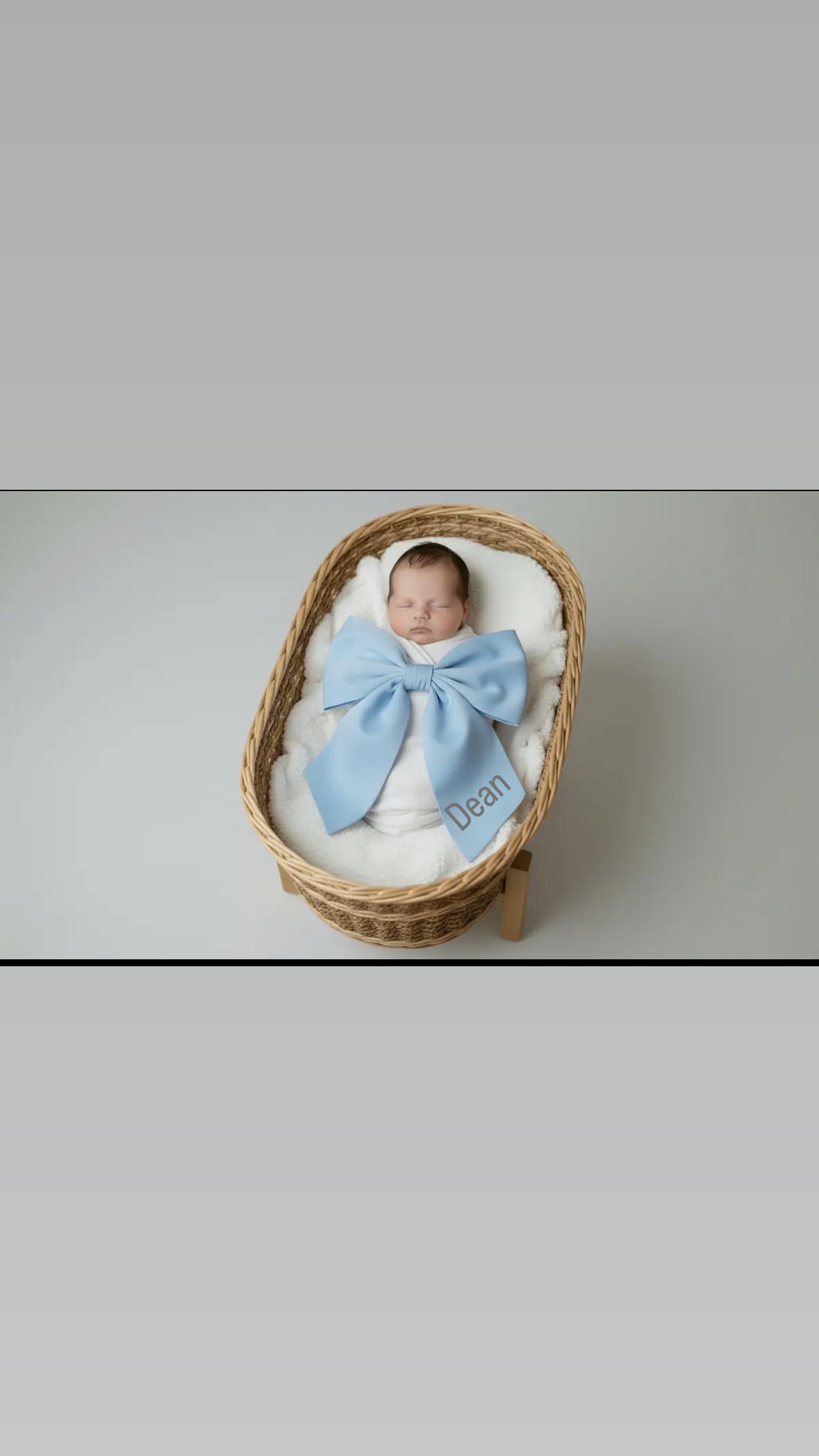 Newborn Sash With Embroidery