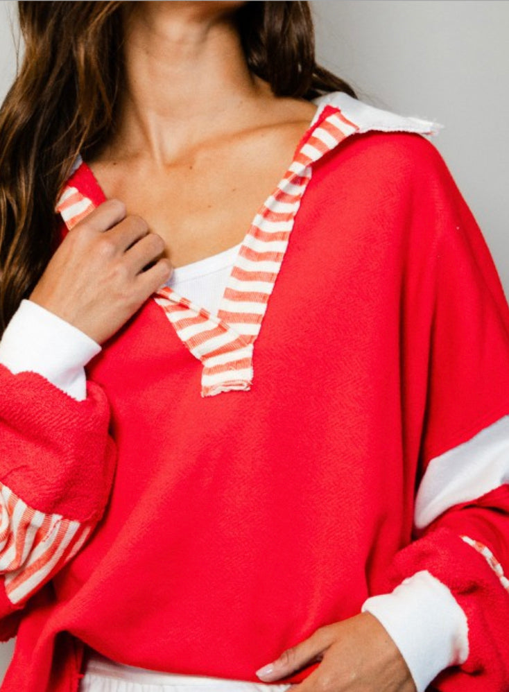 Candy Cane Kisses Top
