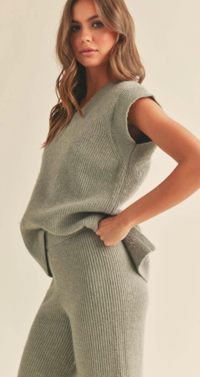 Olive Sweater Vest