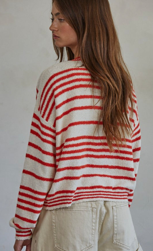 Alder Striped Cardigan