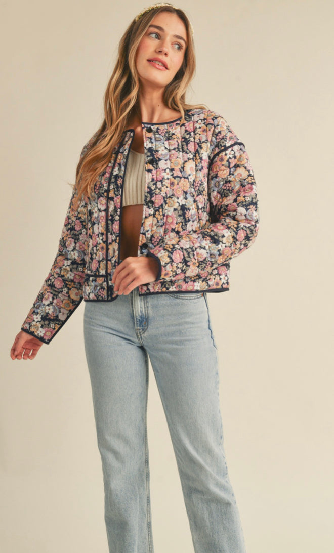 Linda Quilted Floral Jacket