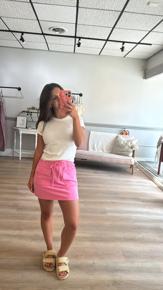 Pink skirt