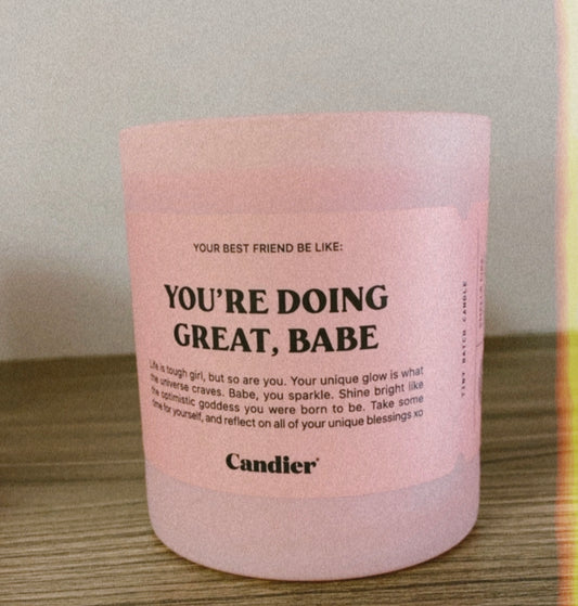 You're Doing Great Candle